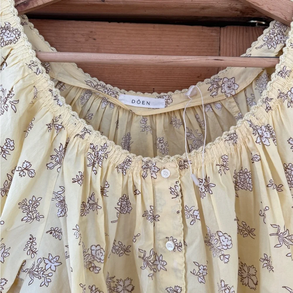 Doen Yellow Floral Jane Blouse (Rare!) - Picture 2 of 2